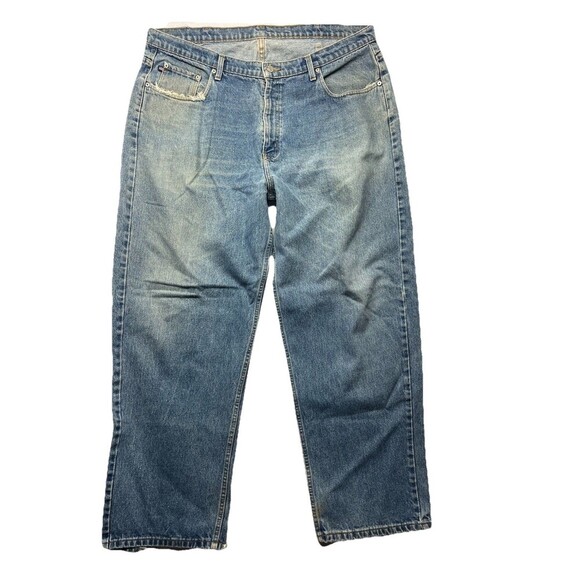 Vintage Ralph Lauren Polo Jeans Co Jeans Mens 42 x 32 Blue Baggy Loose Fit Y2K - Picture 1 of 7